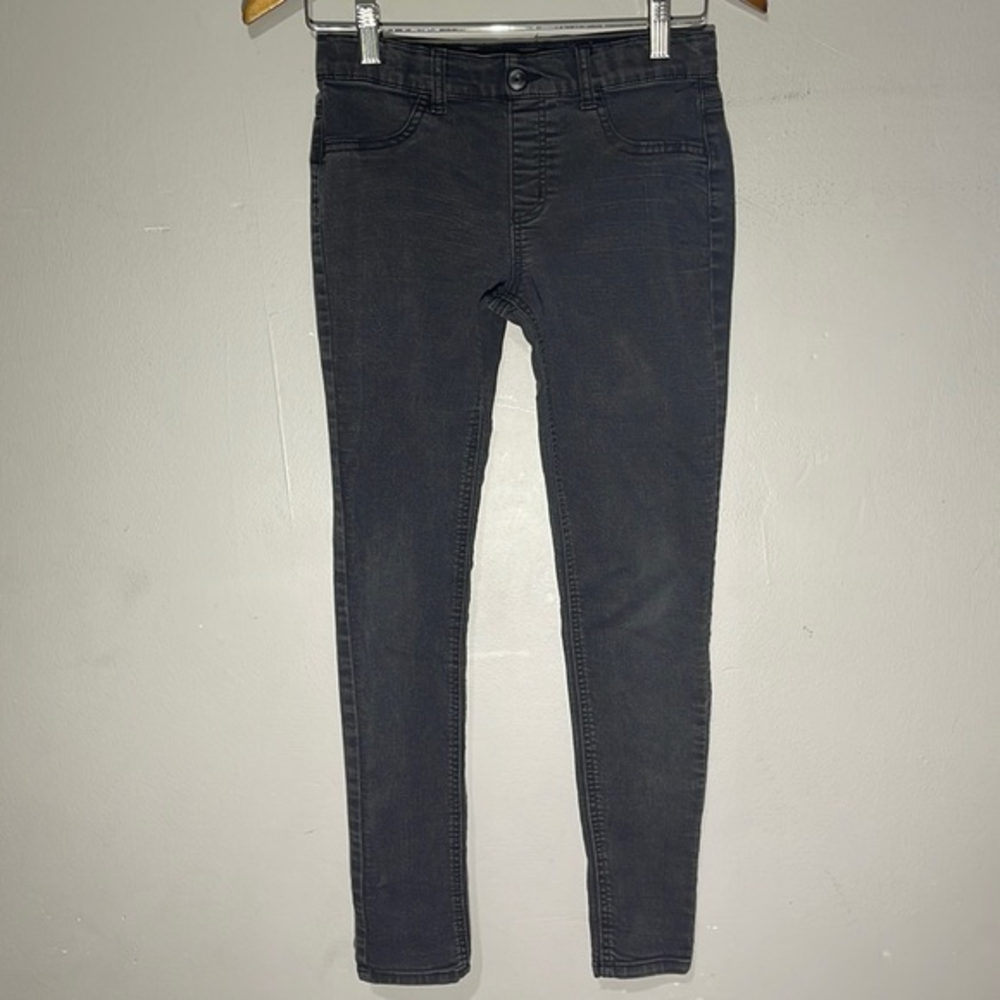 Falls Creek XL 14/16 Jeggings Kids‎ Dark Gray Faded Black Skinny Stretch Pants